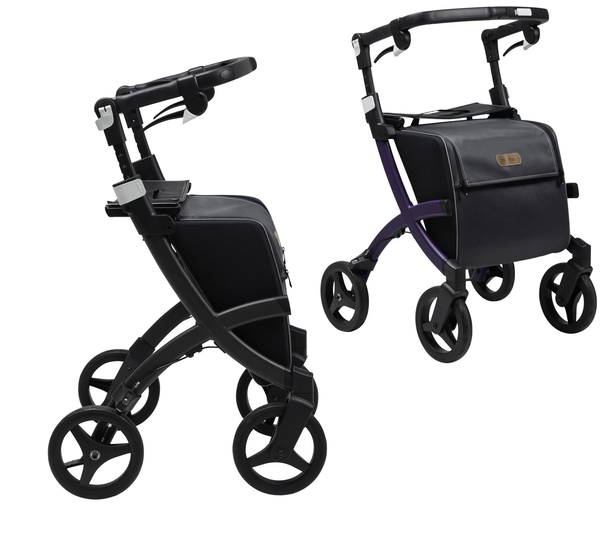 Déambulateur léger Rollz Flex 2 dans des cadres bicolores