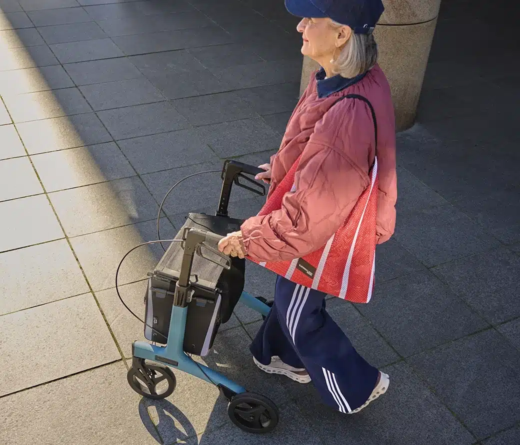 compacte opvouwbare rollator lichtgewicht